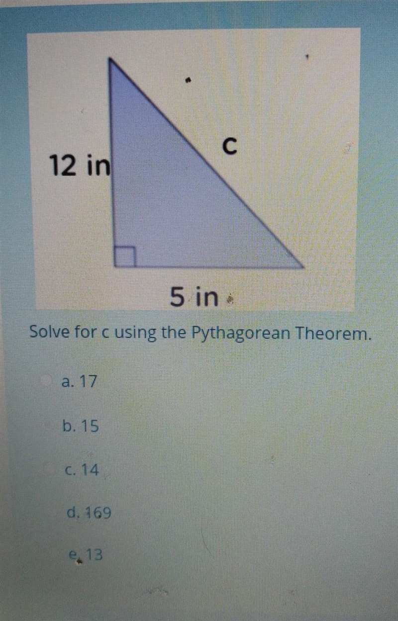 I have to solve a question using pythagorean theorem ​-example-1