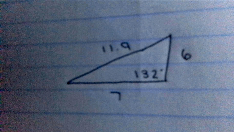 Classify the following triangle check all that apply please help A. Obtuse B. Acute-example-1