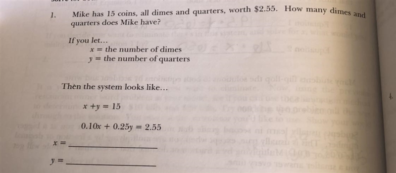 How many dimes and quarters? what would the system look like? picture is linked!!!-example-1