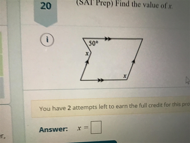 Please find the value of x-example-1