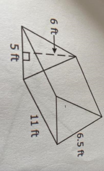 What is the surface area of this triangular right prism? Below are the measurements-example-1