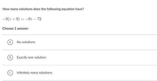 How many solutions does the following equation have?-example-1