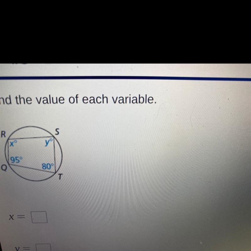 Find the value of each variable-example-1