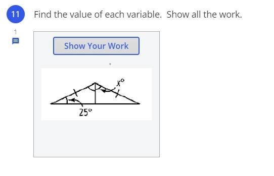 ASAP HELP 100 POINTS I HAVE TO TURNE THIS IN TODAY Find the value of each variable-example-1