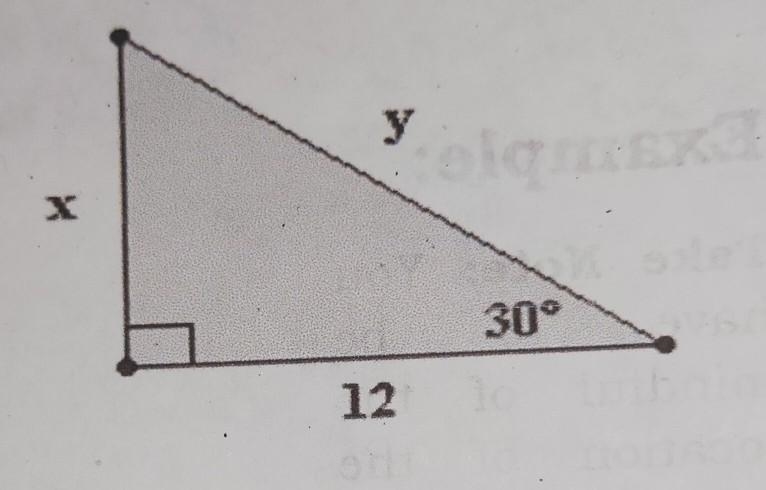 PLEASSSSSEE!! HELP ME! ^∆^ Applying the 30-60-90 Theorem, Solve this.​-example-1