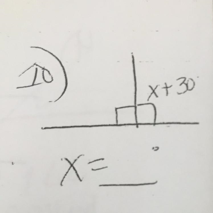 Find the missing angle or find X?-example-1