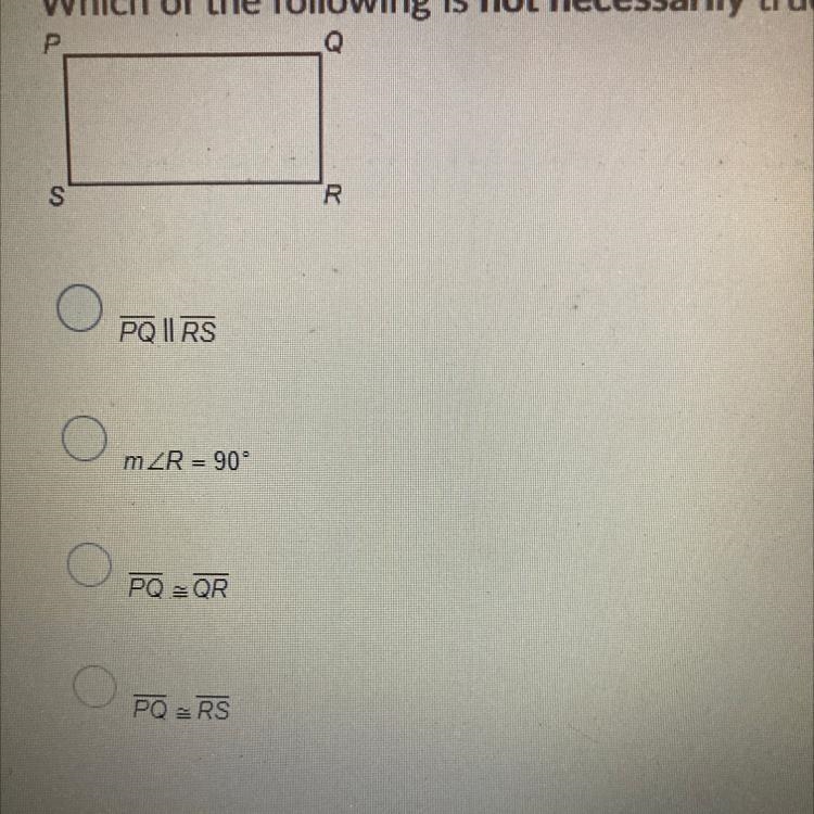 Which of the following is not necessarily true?-example-1