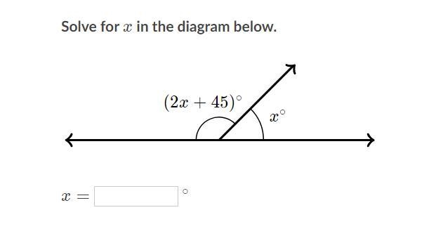 Solve for x in the diagram below.-example-1