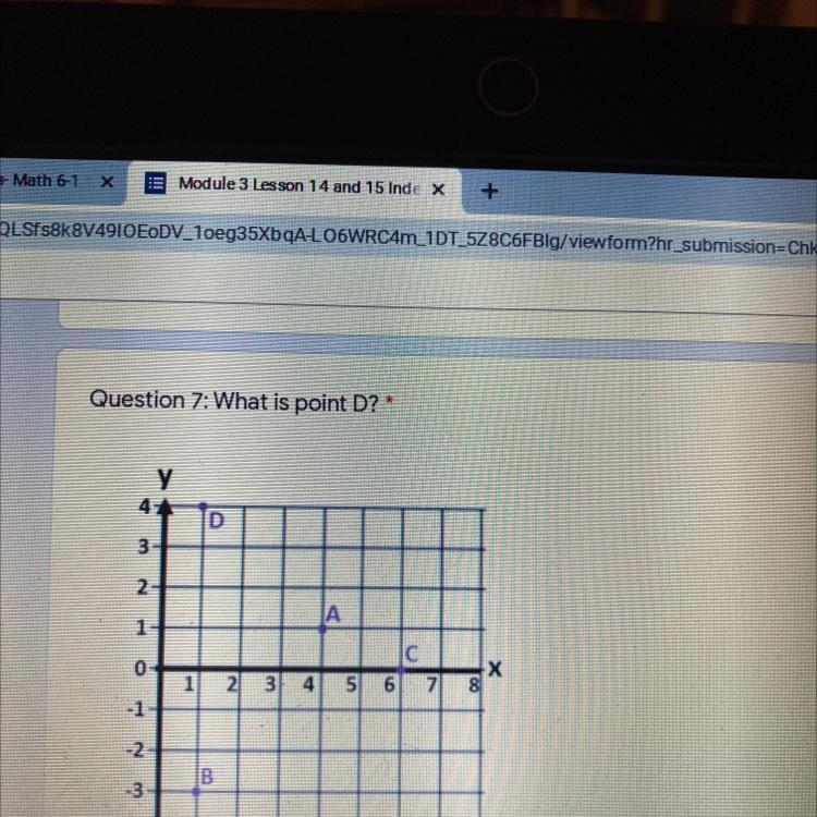 What is point d on the coordinate-example-1