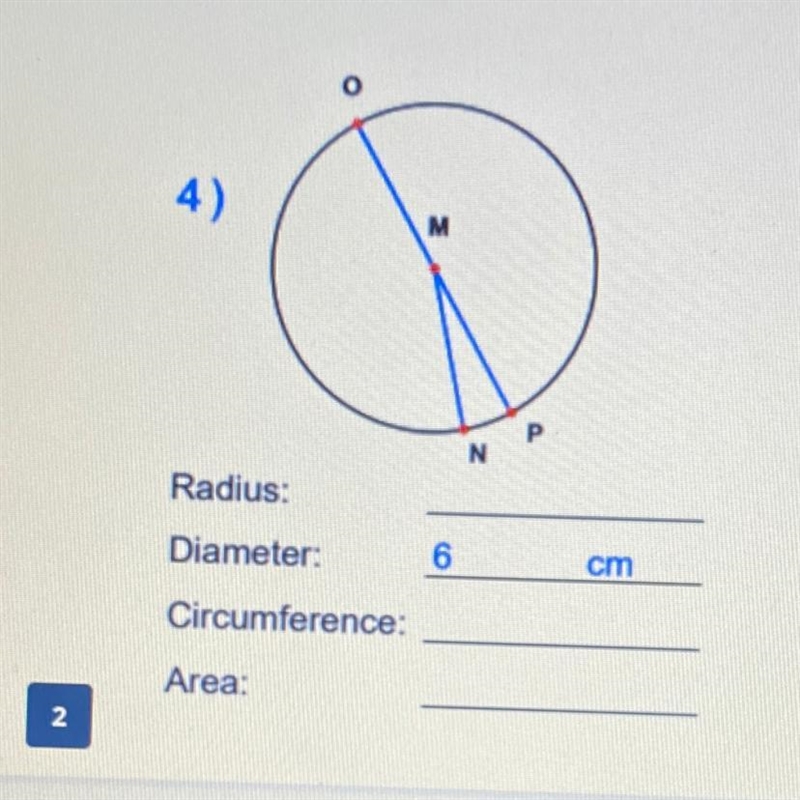 What’s the radius, circumference, and area?-example-1