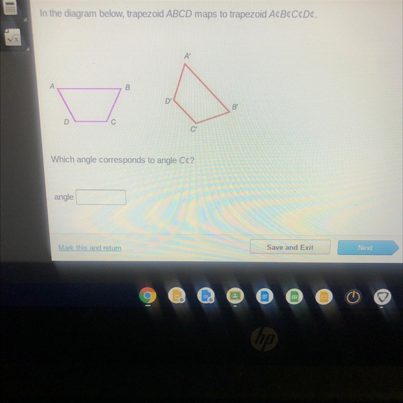 In the diagram below, trapezoid ABCD maps to trapezoid AcBcCcDc. A A B B D с Cl Which-example-1