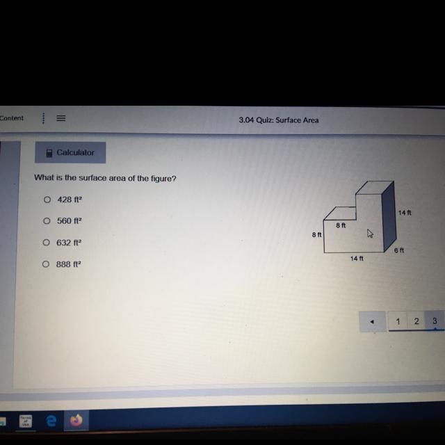 What is the surface area of the figure?-example-1