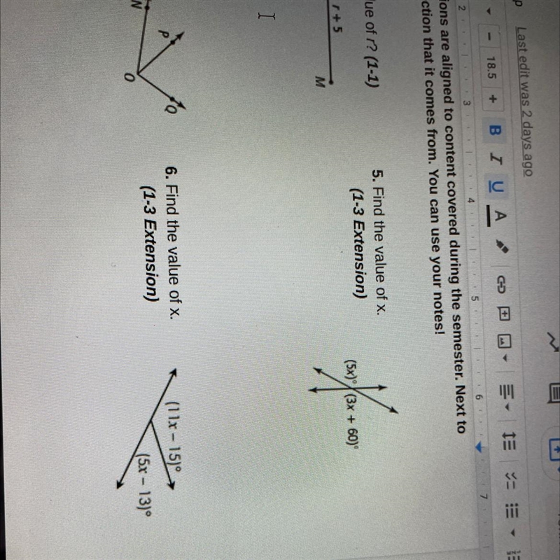 Find the value for both 5 & 6 !!-example-1