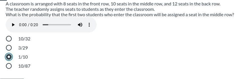 Which one is correct please hurry..the audio is just reading the question-example-1