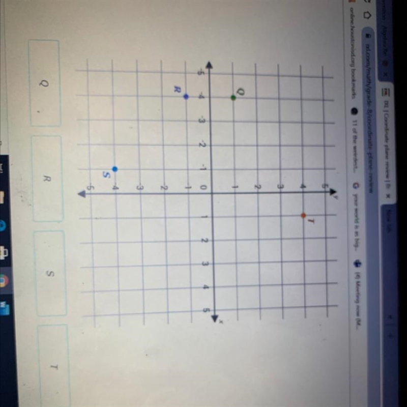 Which point has coordinates ( 1, 4)? Please help asap !! I will give 20 points-example-1