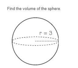 Find the volume of the sphere r=3-example-1