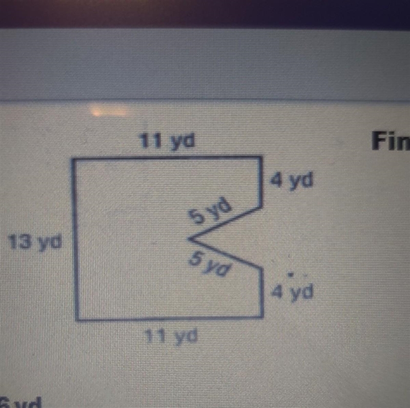 Find the perimeter of the figure A.86yd B.32yd C.33yd 4.53yd​-example-1