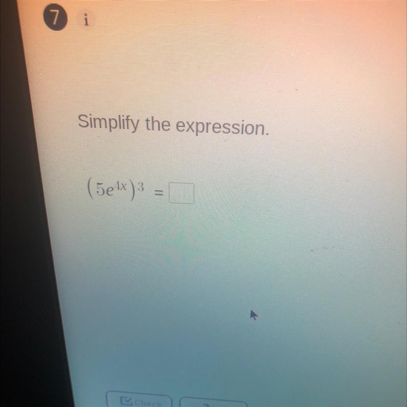 Simplify the expression. And could you explain how you got that answer please. Thanks-example-1