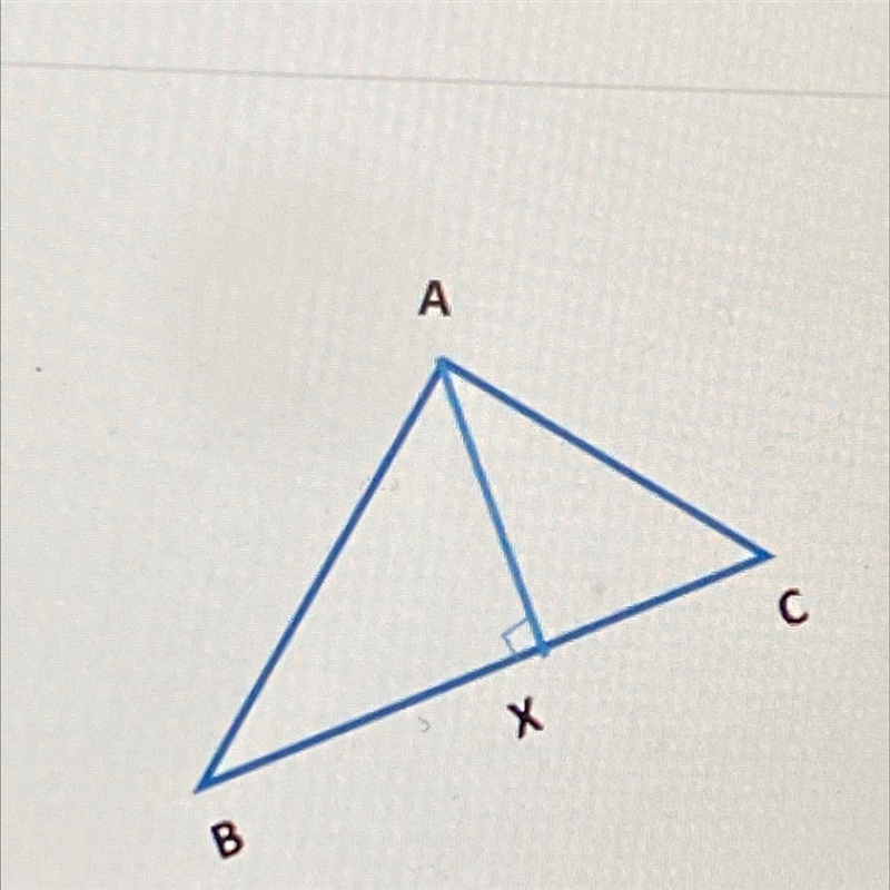 In the given right triangle, AX is the altitude. If CX-9 and AX - 9, what is the length-example-1