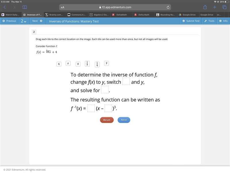 Help Consider function f. F(x) = ^3square8x + 4-example-1