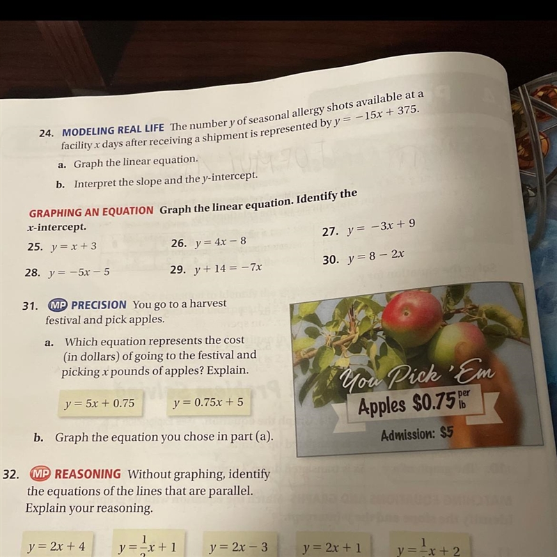 Please help with number 31 problem a and explain :p-example-1