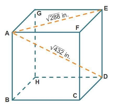 A cube. The top face has points A, G, E, F and the bottom face has points B, H, D-example-1