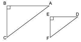 Which of the following is true about these similar triangles? A. AB/BC = DE/DF B. AB-example-1