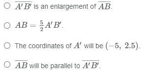 A line segment with endpoints A(−2, 1) and B(2, 1) is dilated with a dilation centered-example-1