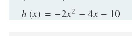 Find the Vertex when x=-2 options: (-2,-10) (-2,6) (-2,-6) (-2,-34)-example-1