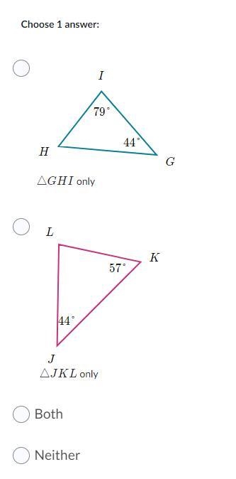 Please help! which triangles are similar to ABC? and why?-example-2