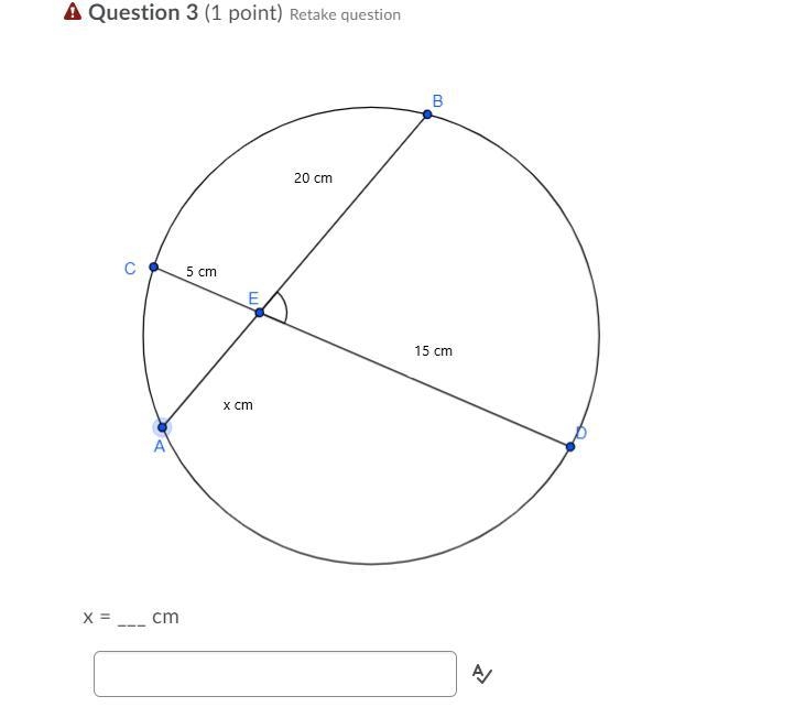 Please help! x = ___ cm-example-1