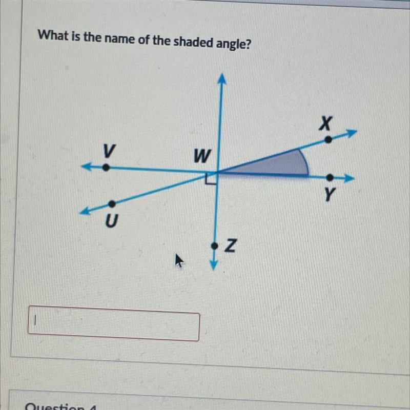 What is the name of the shaded angle-example-1