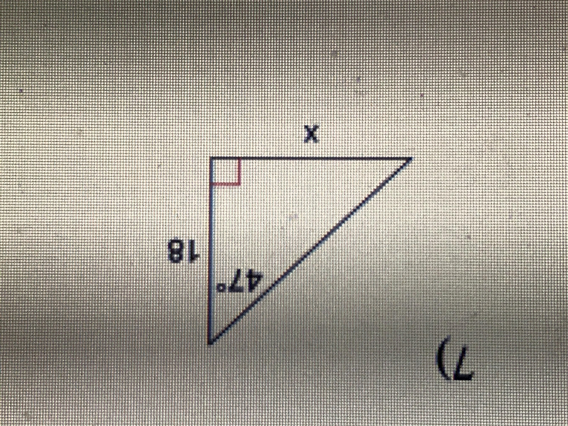 Find the missing side. Round to the nearest tenth. Show your work.-example-1