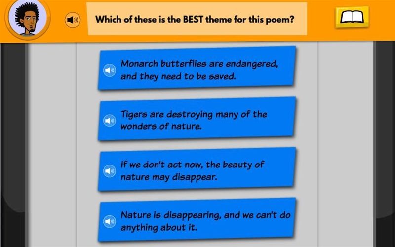 Which of these is the BEST theme for this poem?-example-2