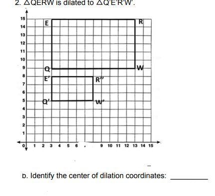 What is the center of dilation in this image? ASAP-example-1