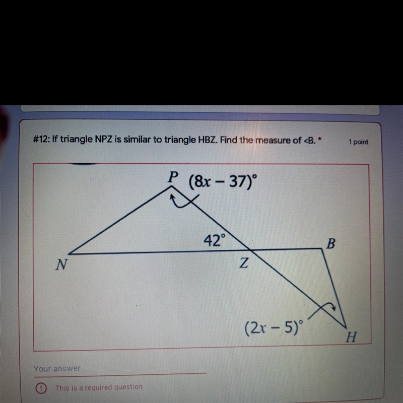 Find the measure of angle B:-example-1