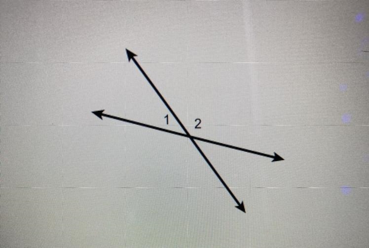 PLS HELP QUICK !! Which relationships describe angles 1 and 2? Select each correct-example-1