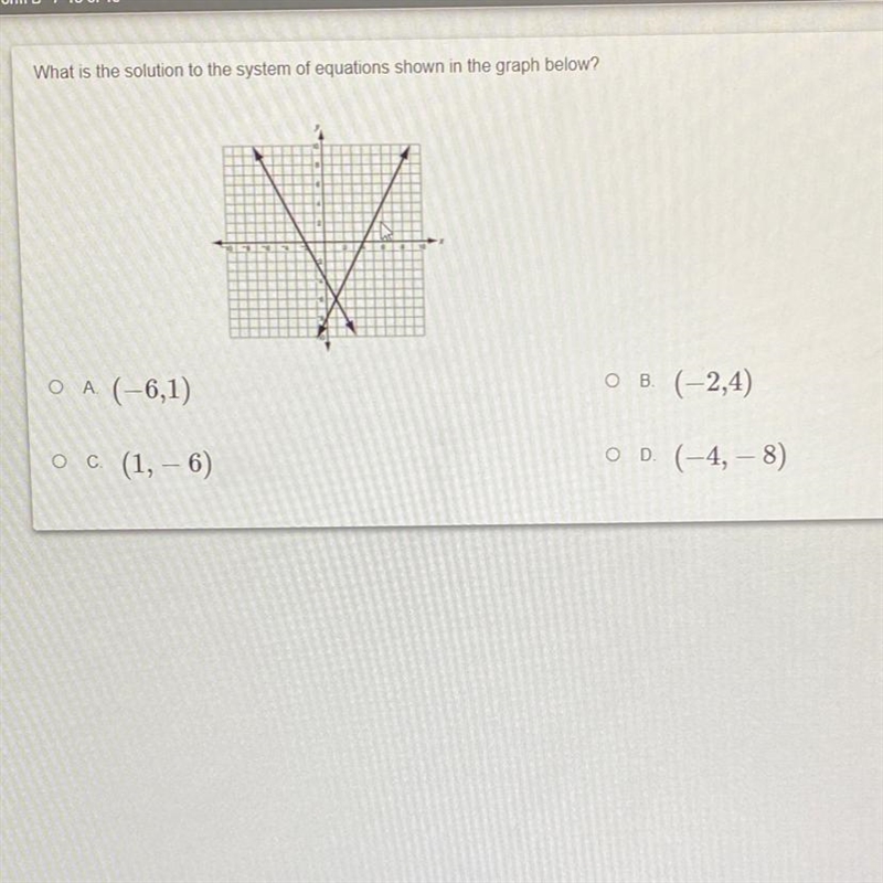 hey can someone please confirm my answer? i got D but it was a guess because i’m not-example-1