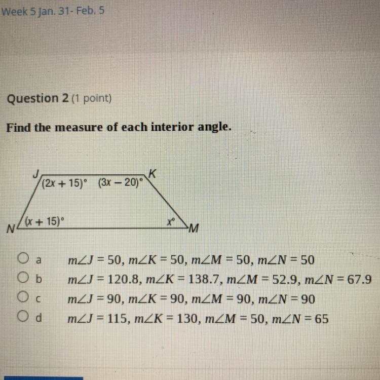 Find the measure of each interior angle.-example-1