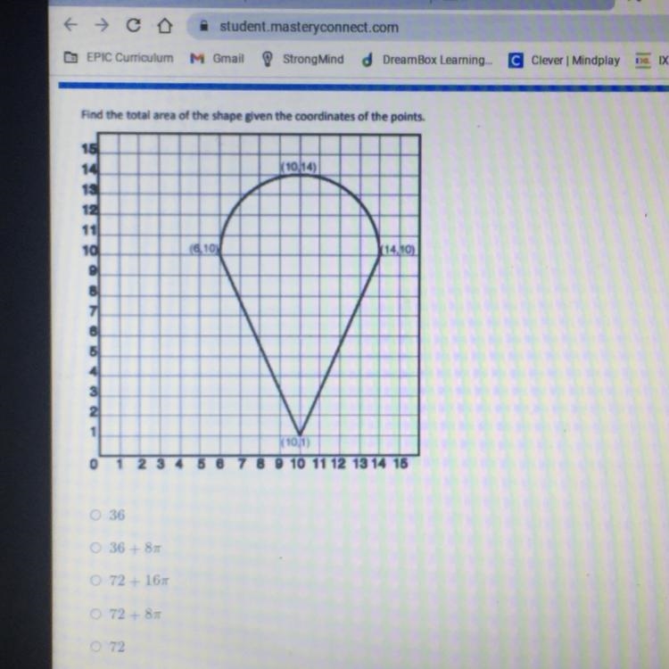 Find the total area of the shape given the coordinates of the points. 15 (10.14 19 12 11 10. el-example-1