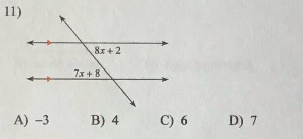 Solve for x, show work please! 25 points.-example-1