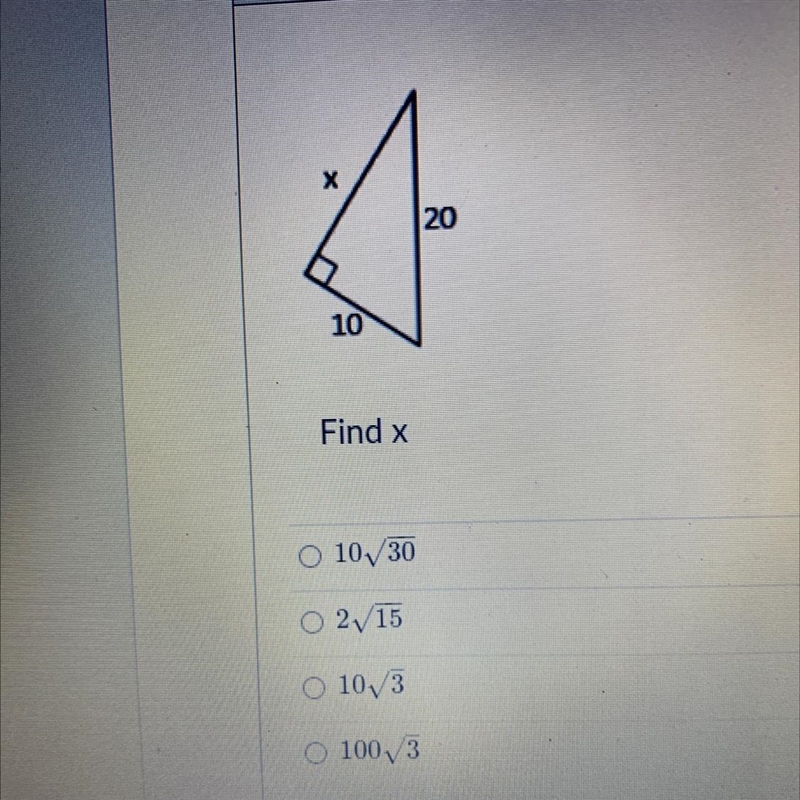 Find the value of x ???????????? V-example-1