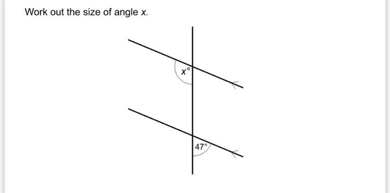 What’s the size of angle x-example-1