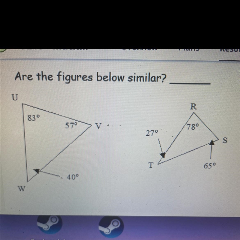 Are the figures below similar?-example-1