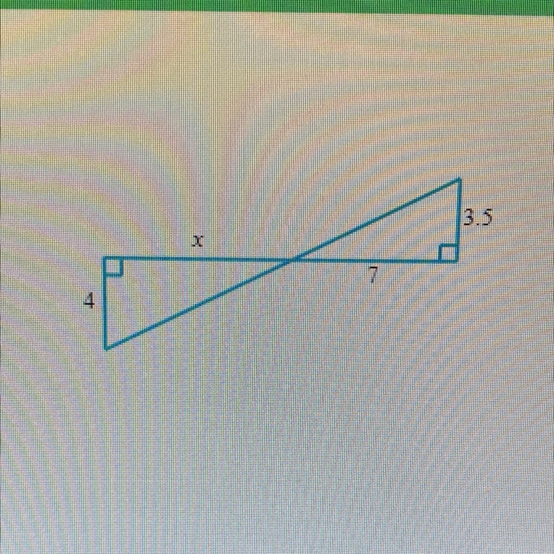 Help!!! Find the length of X-example-1