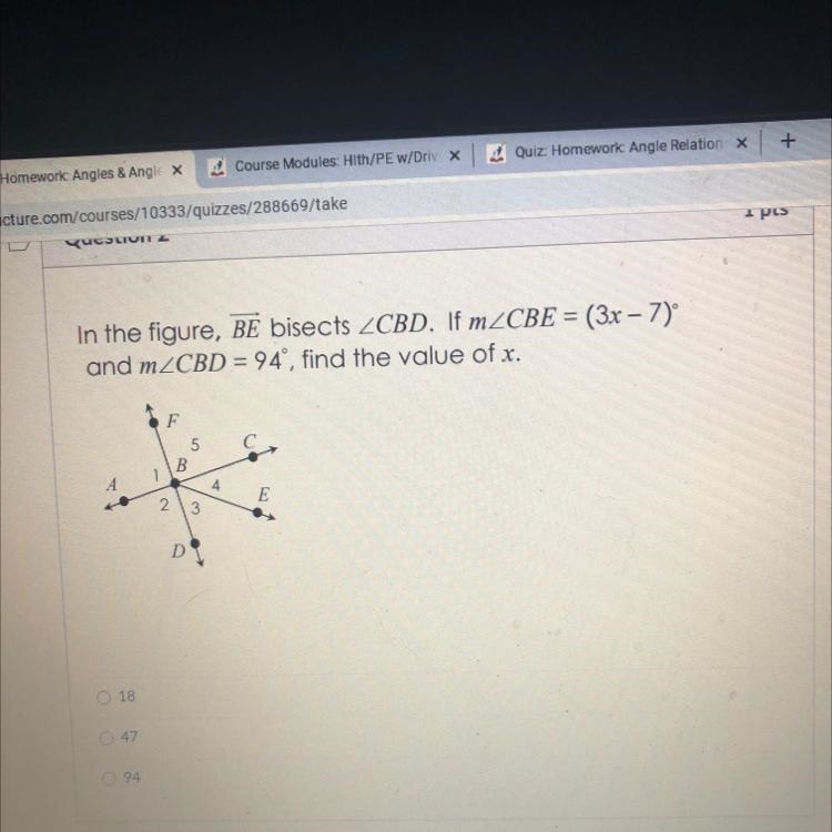 Please find the value of x-example-1