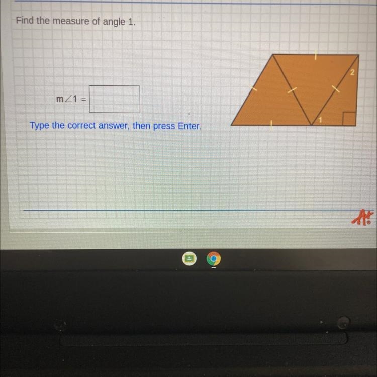 Find the measure of angle 1-example-1