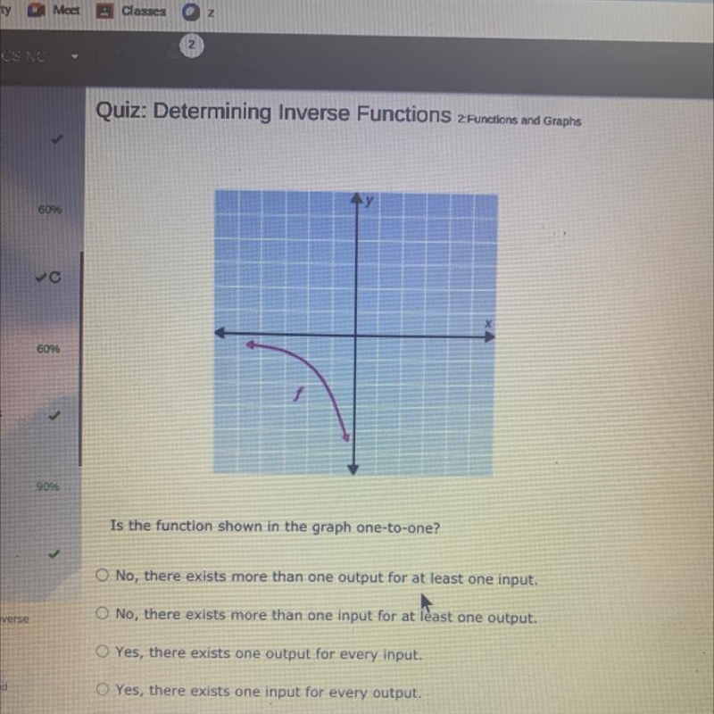 Is the function shown in the graph one to one-example-1