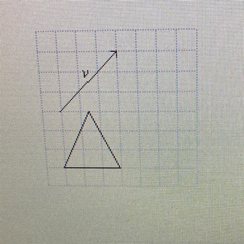 Find the translation of the triangle along v-example-1