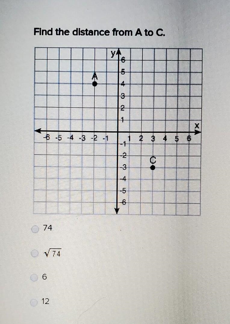 Find the distance from A to C​-example-1